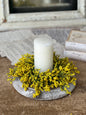 Yellow Berries Candle Ring 10 Inch