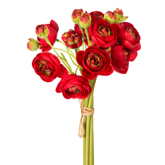 11 inch Ranunculus - Red