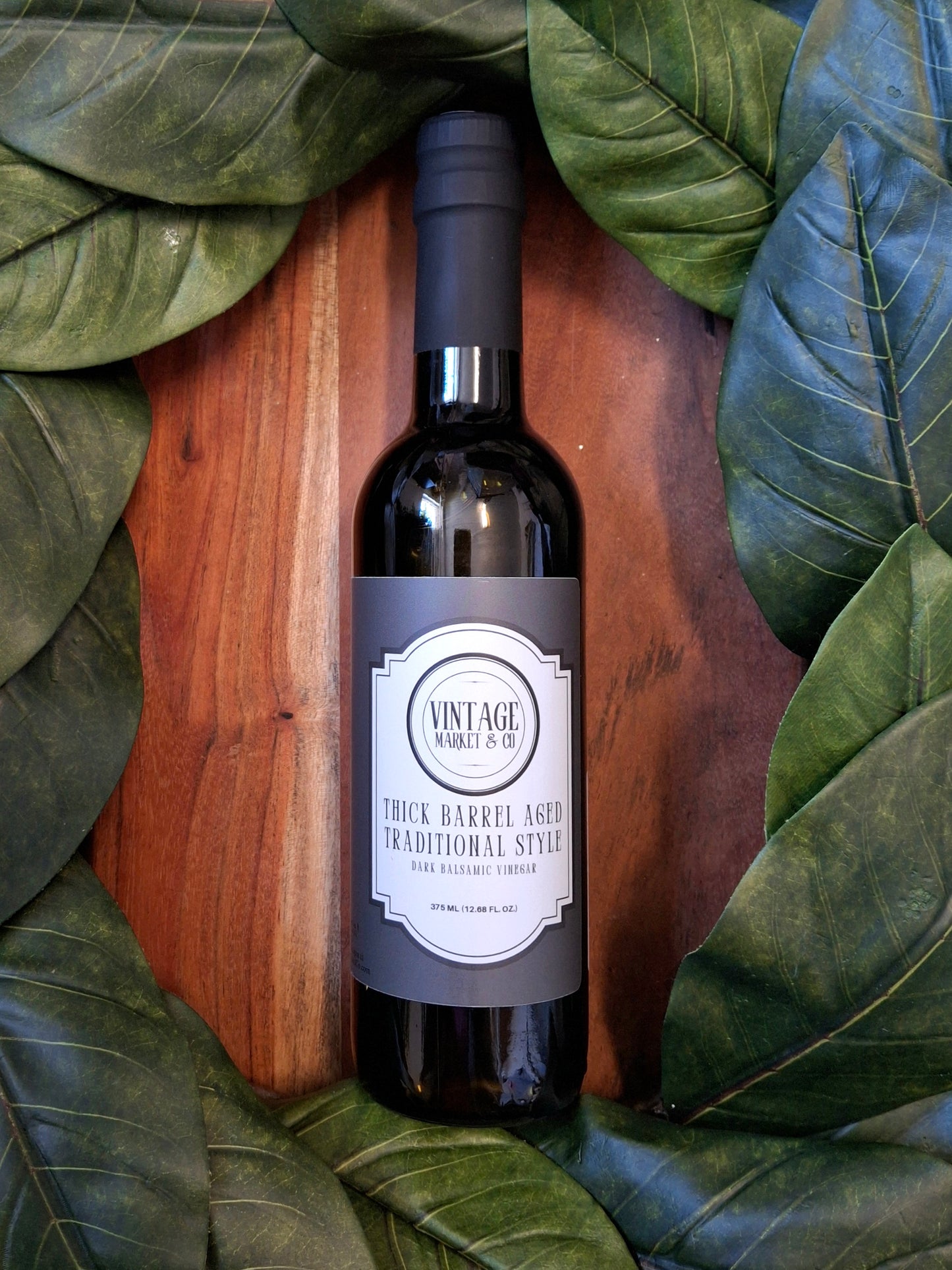 Thick Barrel Aged Traditional Dark Balsamic 375 ml/12.68 oz