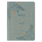 Prayer Journal - Walk By Faith Teal Floral Faux Leather Classic